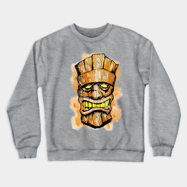 Overland Tiki Crewneck Sweatshirt by silentrob668